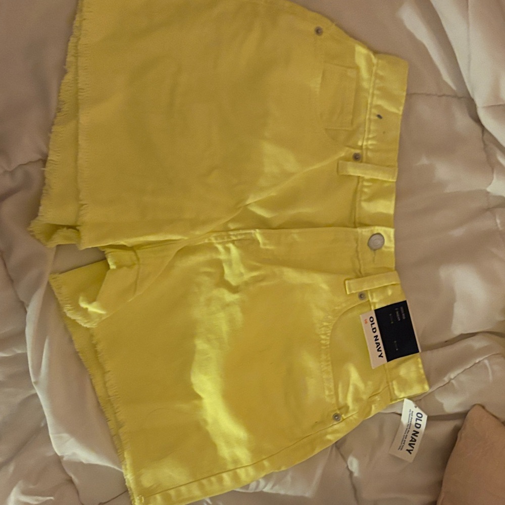 Old Navy Women's Bright Yellow Jean Shorts